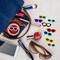 80 Pieces Mini Sunglasses for Crafts Resin Colorful Flatback Buttons Resin Scrapbook Decor Accessories Crystal Cute Charm Embellishments for Summer Beach DIY Hair Clip Phone Shell Ornament Crafts Suit